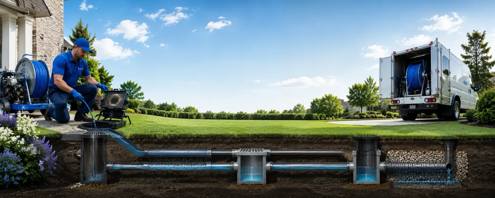 Outdoor drain cleaning information for Rochester, VT